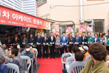 사상구 모라전통시장 아케이드 준공, 72개 점포 LED채널간판으로 교체