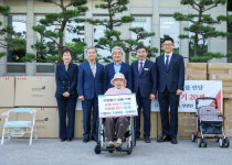 (주)MS가스그룹 전원태 회장, 100세 모친 생신 기념 부산진구에 성품 기탁