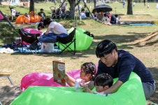 [포토뉴스] 도서관으로 변신한 잔디광장