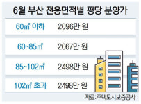 부산 아파트 중대형 평당 분양가 2500만 원