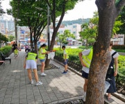 사하구 신평1동 청년회, 학교폭력 예방 및 환경정비 캠페인 실시