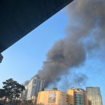 [영상] 부산진구 신축 아파트 공사장 불… 4명 대피