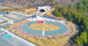산과 바다 어우러진 고성 남산공원 캠핑장 14일 정식 운영