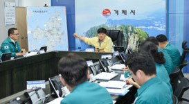 시민 안전 최우선 극한 호우에 해외출장 취소한 변광용 거제시장