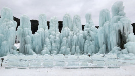 청양 칠갑산 알프스마을의 ‘겨울왕국’