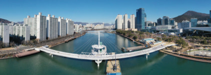 수영강 첫 보행 전용교 ‘휴먼브리지’ 다음 달 열린다