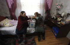 우크라이나 대선, 마차 이동투표소