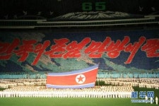 조선 대형 집단체조와 문예공연 <아리랑>이 올 들어 첫 공연