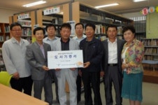 입장면 작은도서관에 책이 많아졌어요