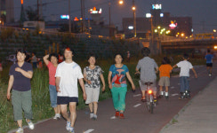 야간운동 시원해요