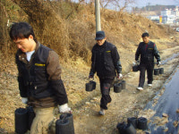[포토뉴스]HID 대한민국특수임무수행자회 춘천지회 연탄배달