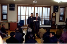 [포토뉴스] ㈜태영엔텍 병산동민회에 후원금