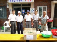 [포토뉴스]횡성새마을금고 노인정 위문