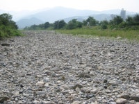 물 흐르는 전천을 볼 수 없다