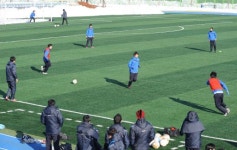 [강릉]강남축구공원 겨울 동계훈련지로 `인기