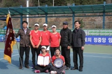 `테니스 명가 주문진중 2연패