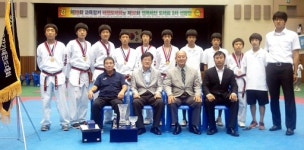 [포토뉴스]홍천중 태권도부 종합우승