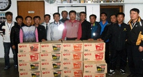 [포토뉴스]삼척경찰서 도계지역생활안전협의회 자율방범대 위문