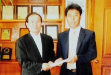 [포토뉴스]최세영 동림조경건설 사장 장학금 전달