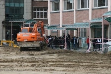 [정선]안전시설 미흡 운동장공사 위험천만