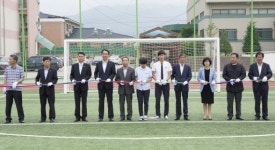 [포토뉴스]인제 원통중고 인조잔디운동장 개장