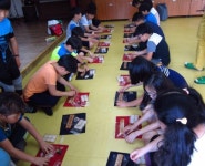 [포토뉴스]영월 청령초교 전통 다식 만들기 체험