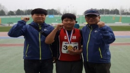 [철원]철원 용정초교 신재민 군 포화던지기 금메달