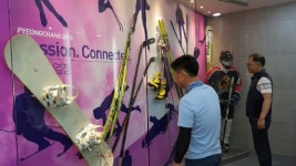 영동고속도로 평창휴게소에서 동계올림픽 체험