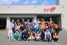 [포토뉴스]최북단 명파초교 학생들 소방서 견학