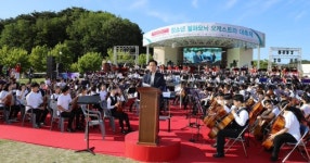 500명 청소년 성공 올림픽 기원 `하모니