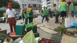 [포토뉴스]청주시 수해현장 복구