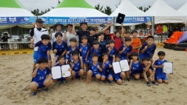강릉현대FC B팀 비치사커대회 우승