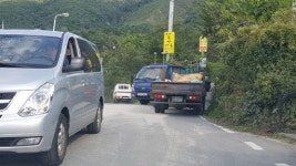 [춘천]동내면 대룡산 진입도로 확장 시급