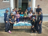 [포토뉴스]상천기 마을회관 햅쌀 전달