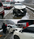 국도 38호선 정선군 남면 민둥산 사거리서 15중 추돌사고…13명 중경상(2보)