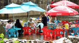 [포토뉴스]퇴골저수지를 찾은 피서객