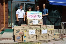 [포토뉴스]춘천에너지 애민보육원에 생필품 전달