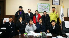 [정선]마을 쓰레기·주차 질서 바로 세우는 학생들