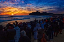 [포토뉴스]새해 첫 일출-고성 화진포해변