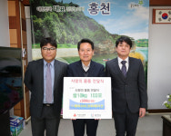 [포토뉴스]홍천 JI코퍼레이션 쌀 기탁