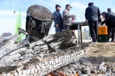 [포토뉴스]추위 잊게 하는 장작불