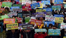 [포토뉴스]지하상가 운영 수의계약 포함 촉구 집회
