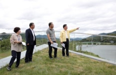 [포토뉴스]조인묵 양구군수 `한반도섬 그린 프로젝트 사업 점검