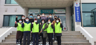 [포토뉴스]강릉시 교1동 통장협의회 다중이용시설 방역 실시