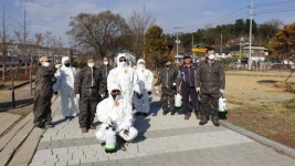 [포토뉴스]신동면 자율방범대·의소대 방역 봉사