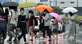 북부 호우주의보 밤까지 30~80㎜