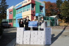 [포토뉴스]동서발전 동해바이오화력본부 간식 전달