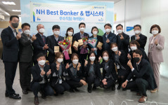 NH농협은행장 노조위원장 NH농협 원주시지부 찾아 깜짝 이벤트