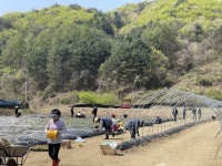 [포토뉴스]홍천군 팔봉2리 주민 영농조합 체험장 설치