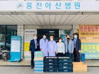 [포토뉴스]사단법인 이웃 홍천아산병원 간식 전달